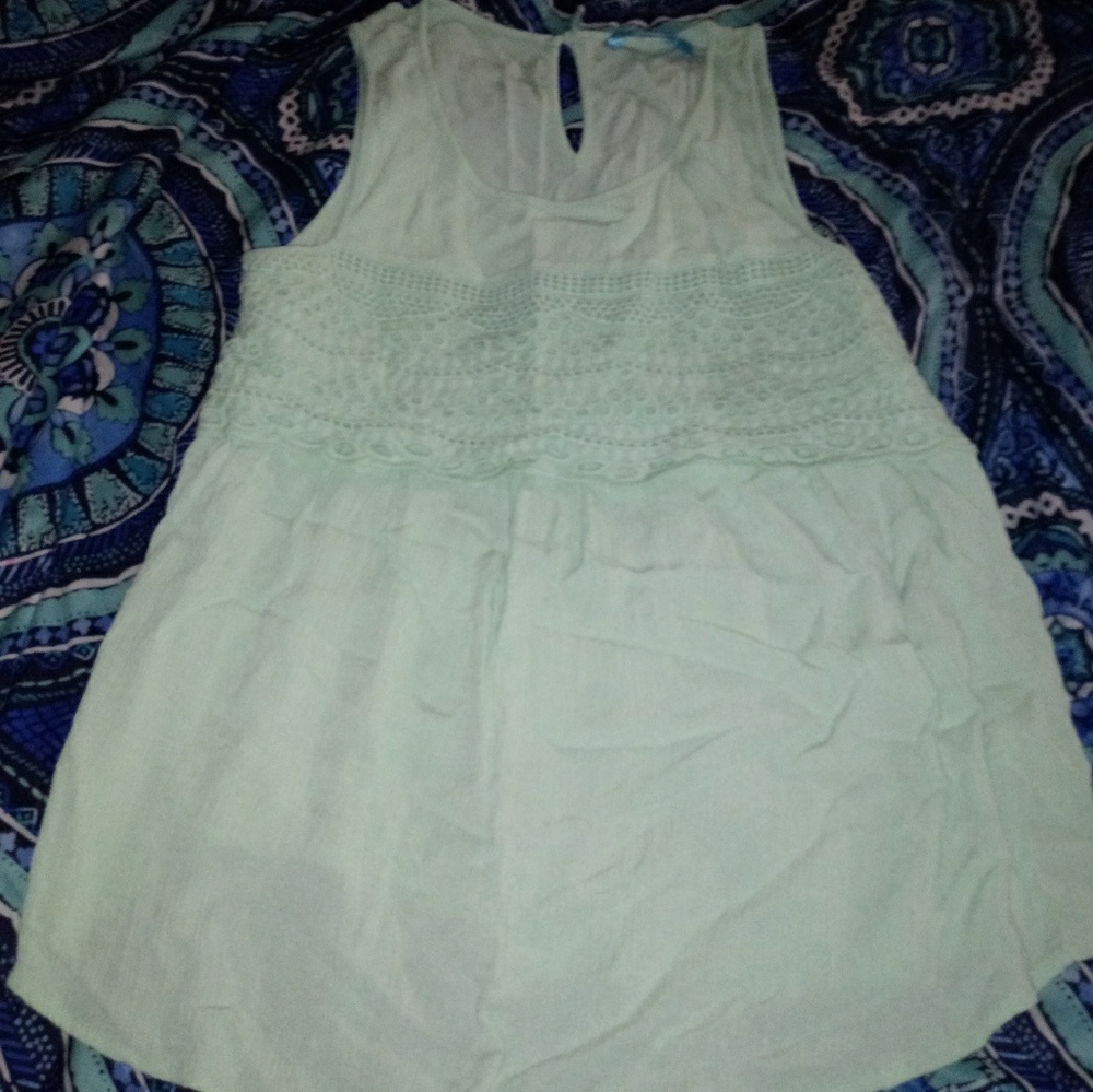 Francescas mint green tank top
